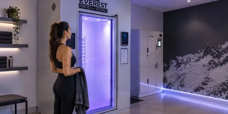 Whole-body cryotherapy chamber at Cryo SubZero